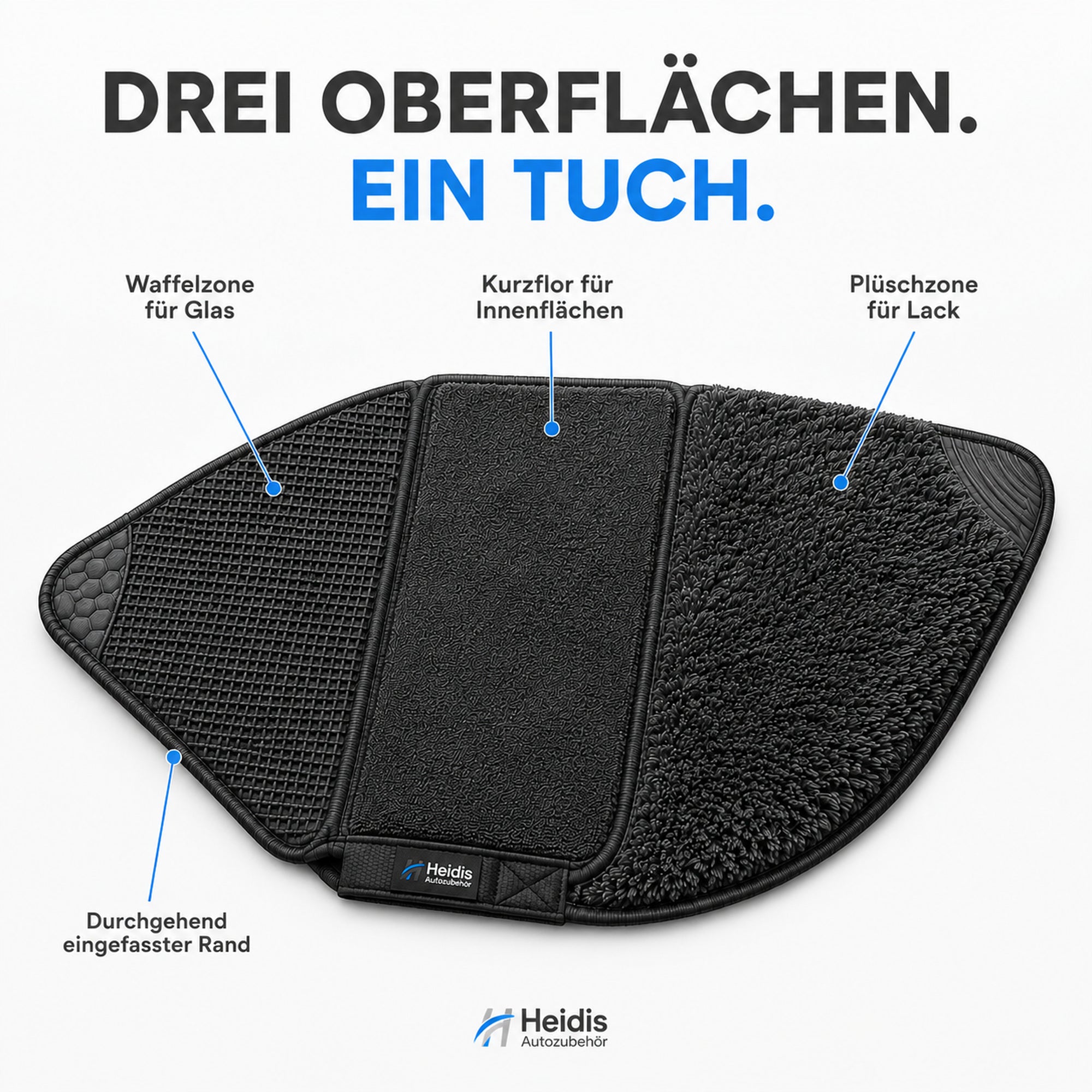 TriZone 3-Flächen-Pflegetuch